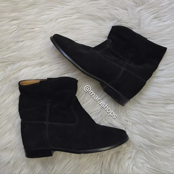 Isabel Marant Crisi Ankle Boots Black Suede - Picture 3 of 9